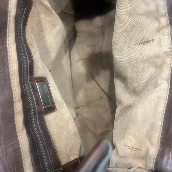 FENDI Tobacco Zucca Chef De Jour Canvas/Leather Medium Tote Bag - Picture 13 of 16